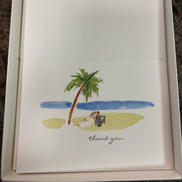 🌴Paradise Thank You Cards + Envelopes 💙 - Picture 2 of 5